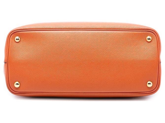Borsa Prada Orange Medium Saffiano Cuir a doppio manico Arancione - vista 3