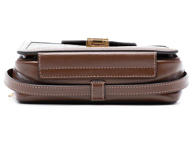 Gucci Mini GG Supreme Beige Clasp Crossbody - vista 3