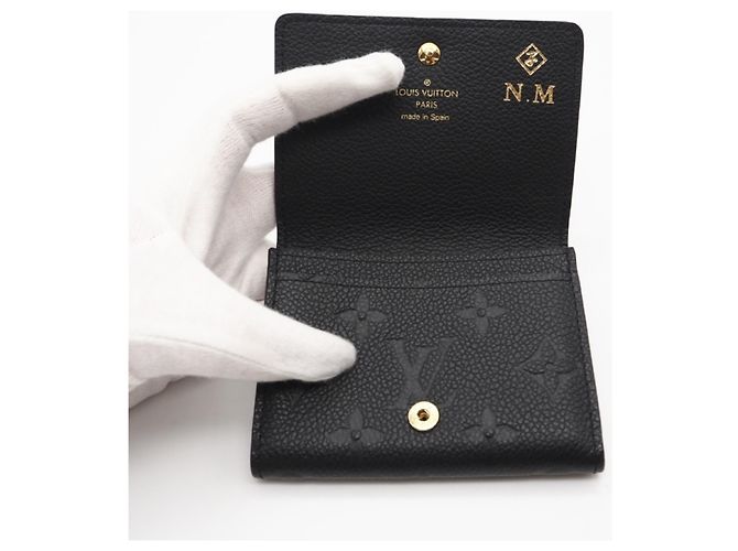 Visitenkartenetui Monogram Empreinte Louis Vuitton Schwarz - Ansicht 10
