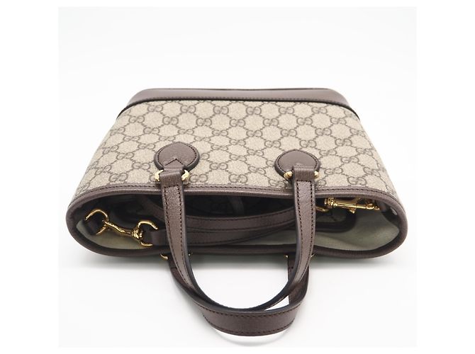 Borsa tote Ophidia piccola di Gucci Marrone - vista 10