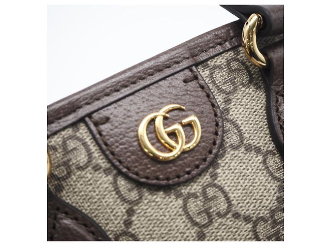 Borsa tote Ophidia piccola di Gucci Marrone - vista 12