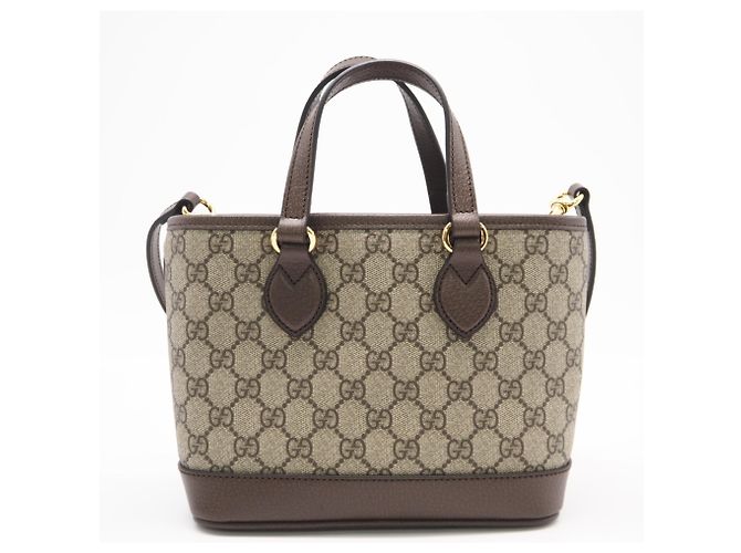 Borsa tote Ophidia piccola di Gucci Marrone - vista 5