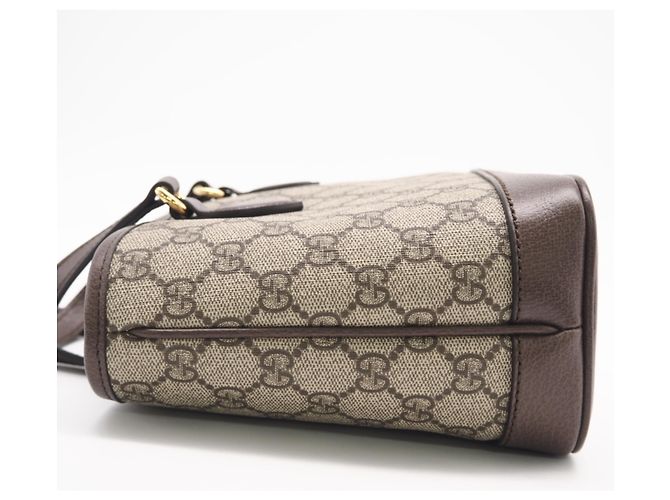 Borsa tote Ophidia piccola di Gucci Marrone - vista 7