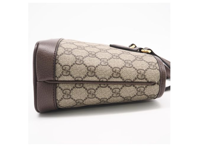 Borsa tote Ophidia piccola di Gucci Marrone - vista 8