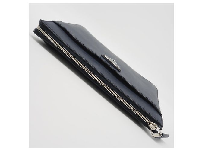 Pochette Saffiano Prada in Blu Navy - vista 7