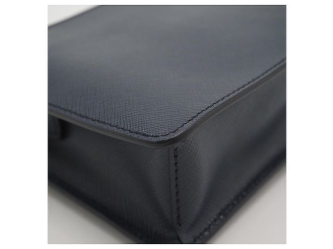 Pochette Saffiano Prada in Blu Navy - vista 9