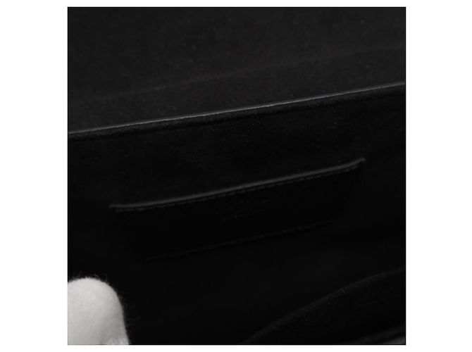 Borsa a Spalla Louis Vuitton Epi Twist MM Noir Nero - vista 14