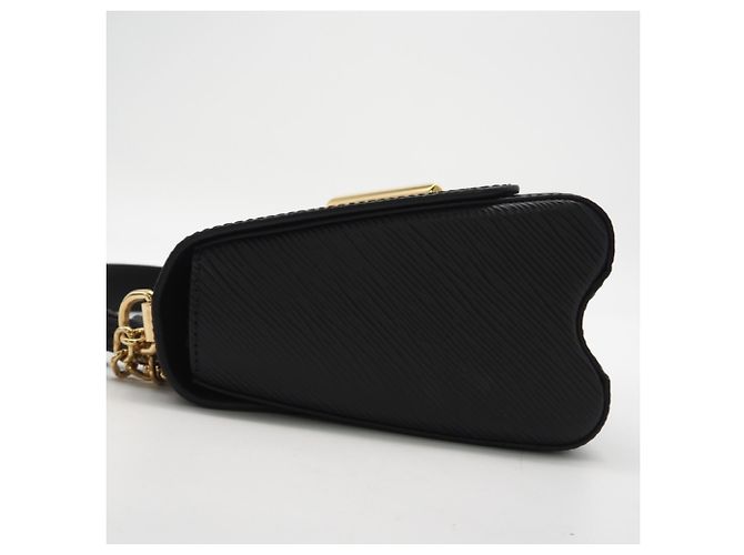 Borsa a Spalla Louis Vuitton Epi Twist MM Noir Nero - vista 4