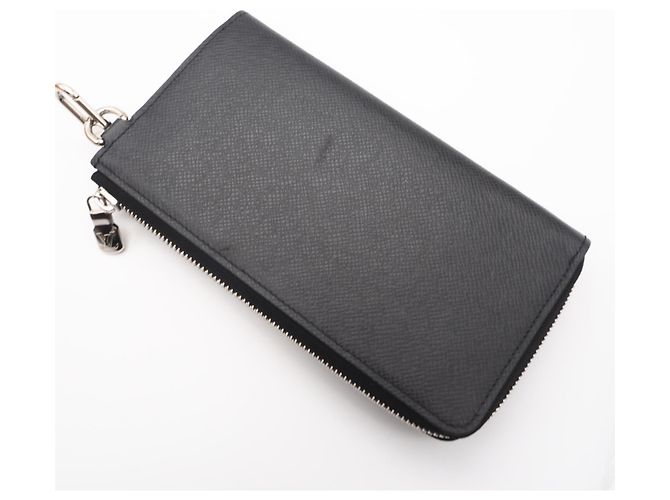 Portafoglio Lungo Zippy Dragonne Taiga Louis Vuitton Nero - vista 2
