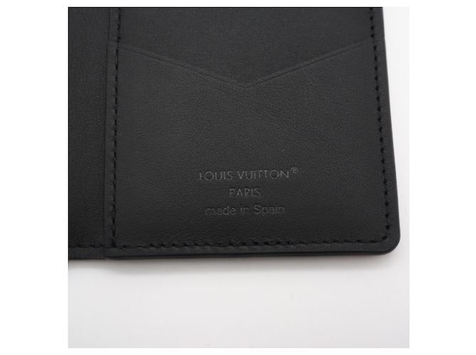Louis Vuitton Monogram Shadow Business Card Case Black - view 11