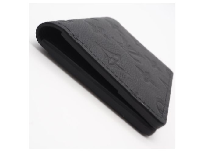 Louis Vuitton Monogram Shadow Business Card Case Black - view 7
