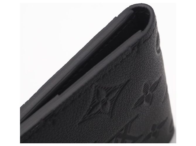 Louis Vuitton Monogram Shadow Business Card Case Black - view 8