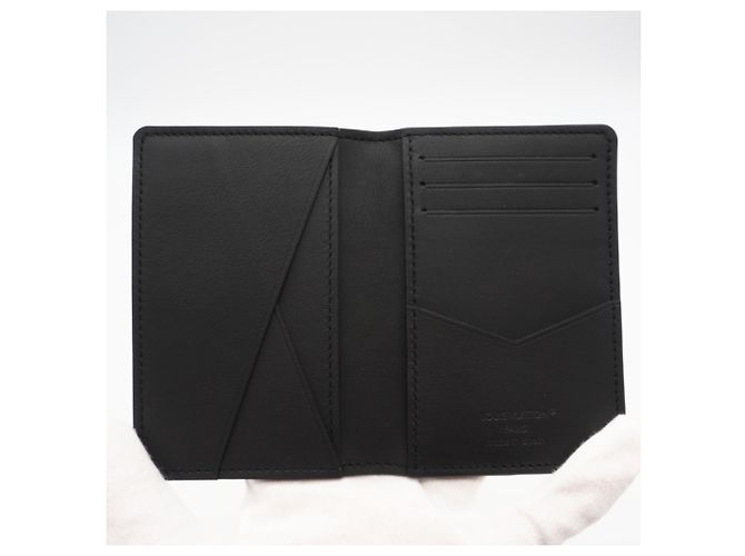 Louis Vuitton Monogram Shadow Business Card Case Black - view 9