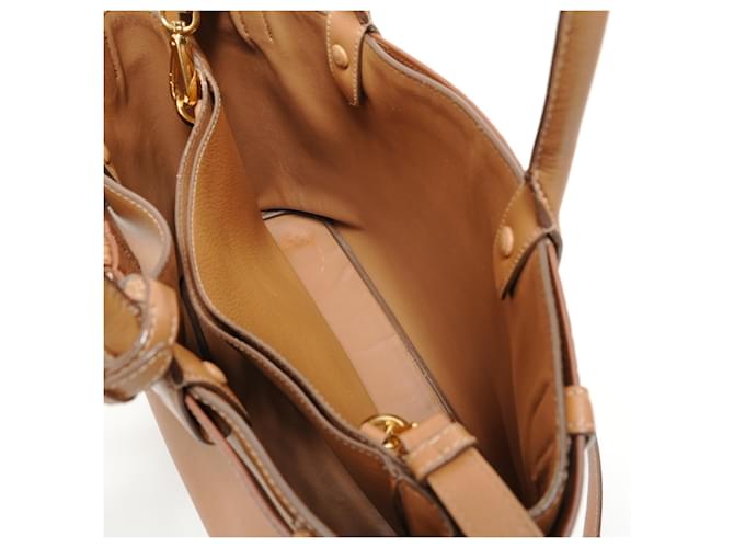 Borsa in pelle marrone Prada - vista 12