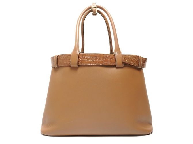 Borsa in pelle marrone Prada - vista 2