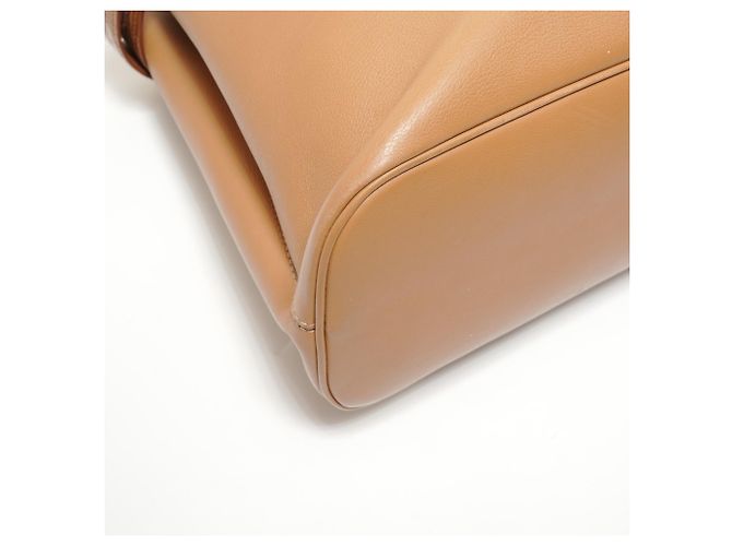 Borsa in pelle marrone Prada - vista 5
