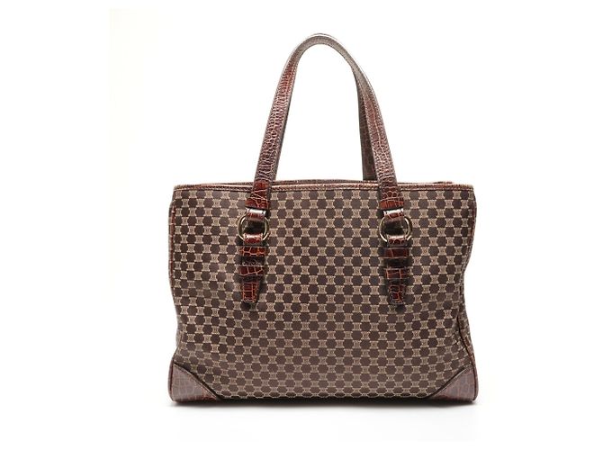 Céline Celine Macadam Canvas Tote Bag Braun - Ansicht 2