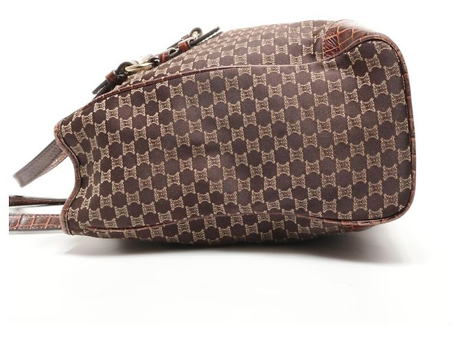 Céline Celine Macadam Canvas Tote Bag Braun - Ansicht 3
