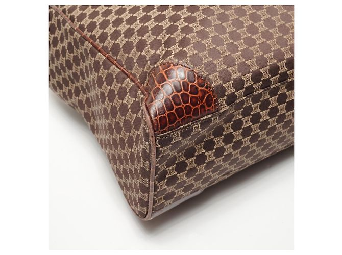 Céline Celine Macadam Canvas Tote Bag Braun - Ansicht 5