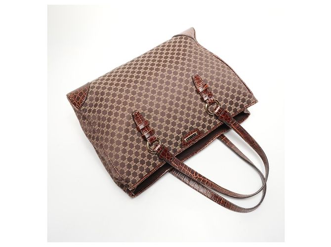 Céline Celine Macadam Canvas Tote Bag Braun - Ansicht 8