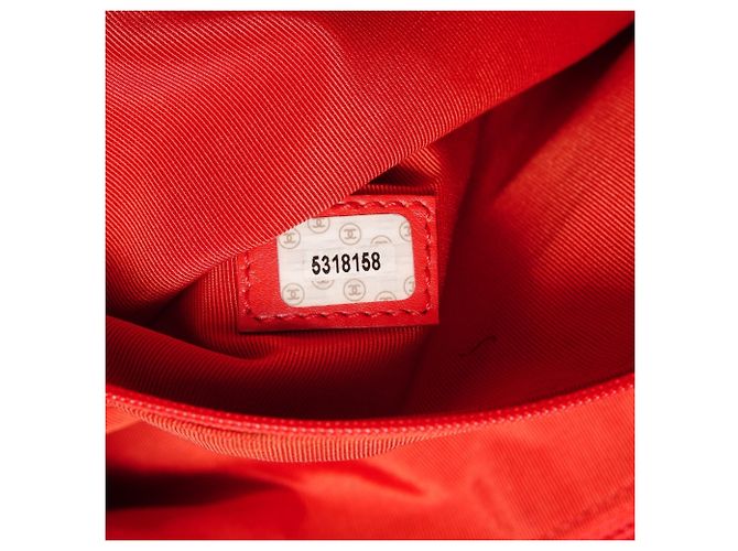 Borsa Tote Chanel Coco Mark Rosso - vista 10