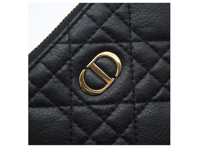 Borsa a Spalla Multifunzionale Cannage Caro di Christian Dior Nero Bianco - vista 5