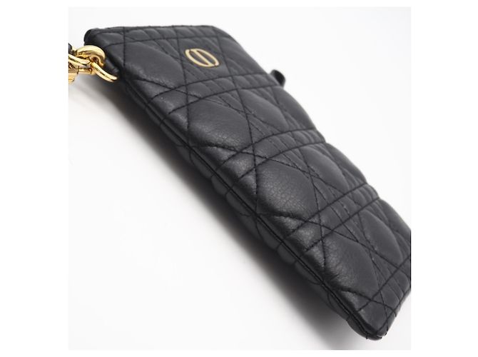 Borsa a Spalla Multifunzionale Cannage Caro di Christian Dior Nero Bianco - vista 6