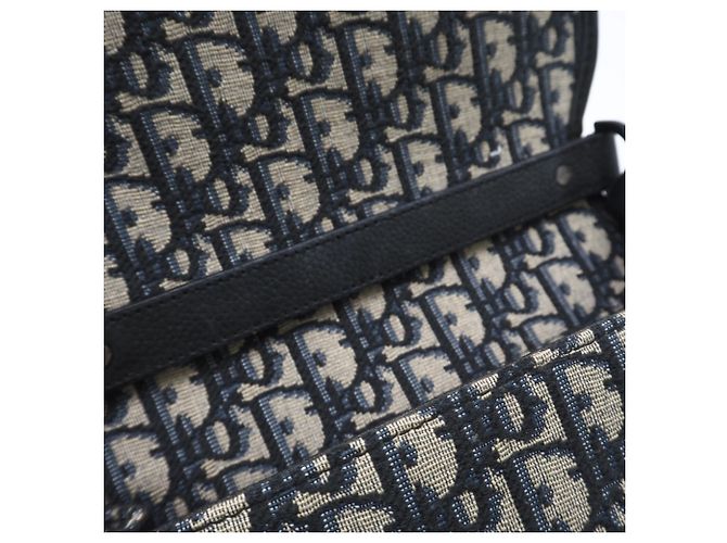 Mini Borsa Gallop Christian Dior Marrone Blu navy - vista 16