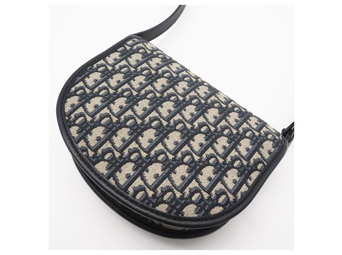 Mini Borsa Gallop Christian Dior Marrone Blu navy - vista 2