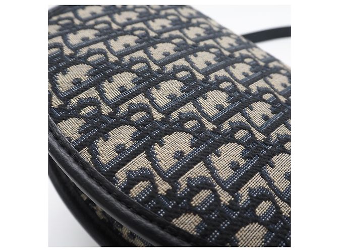 Mini Borsa Gallop Christian Dior Marrone Blu navy - vista 3