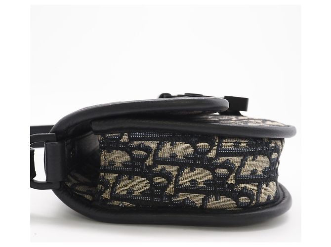 Mini Borsa Gallop Christian Dior Marrone Blu navy - vista 4