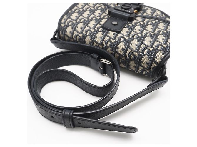Mini Borsa Gallop Christian Dior Marrone Blu navy - vista 8