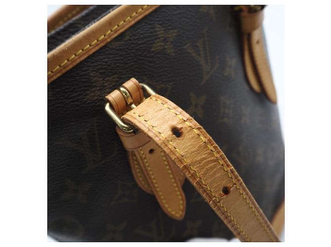 Bucket Borsa a secchiello PM in tela Monogram Louis Vuitton Marrone - vue 13