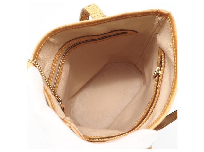 Bucket Borsa a secchiello PM in tela Monogram Louis Vuitton Marrone - vue 17