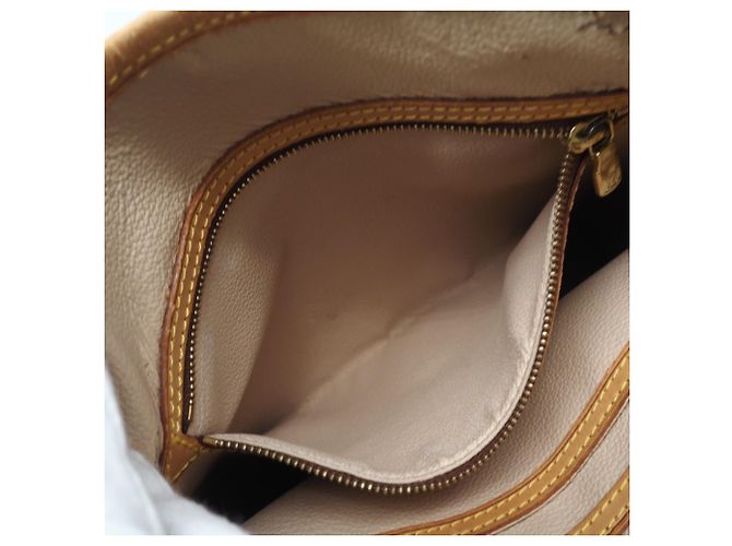 Bucket Borsa a secchiello PM in tela Monogram Louis Vuitton Marrone - vue 21