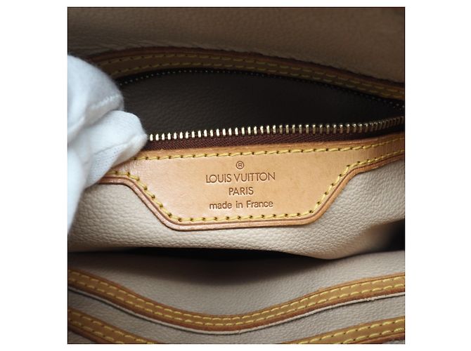 Bucket Borsa a secchiello PM in tela Monogram Louis Vuitton Marrone - vue 22