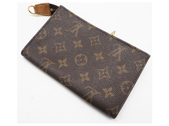 Bucket Borsa a secchiello PM in tela Monogram Louis Vuitton Marrone - vue 5