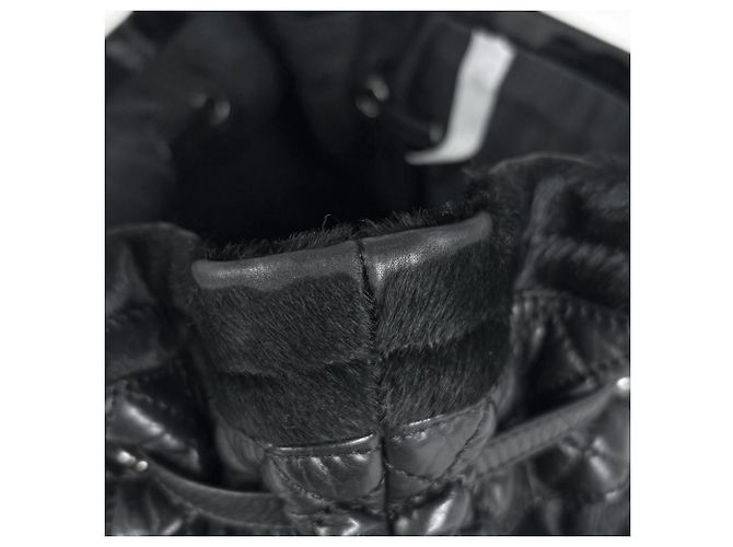 Chanel Coco Mark Chain Tote Tasche Schwarz - Ansicht 6