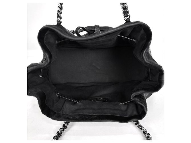 Chanel Coco Mark Chain Tote Tasche Schwarz - Ansicht 9
