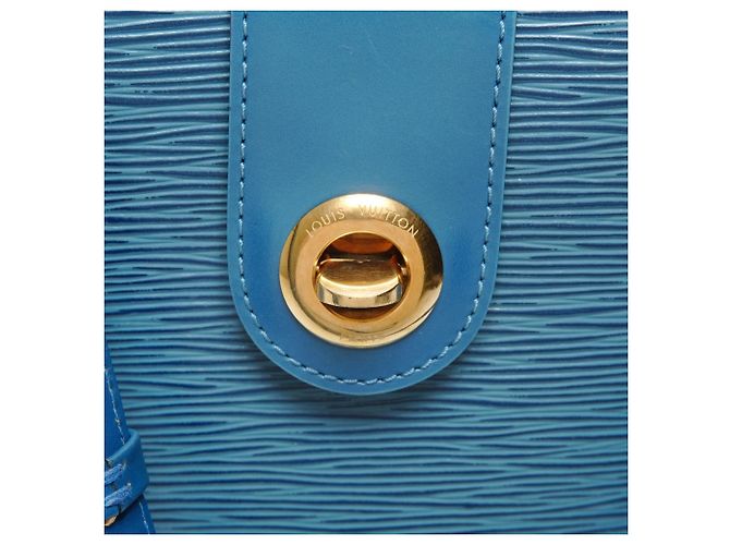 Borsa a Spalla Cluny Epi Louis Vuitton Blu - vista 9