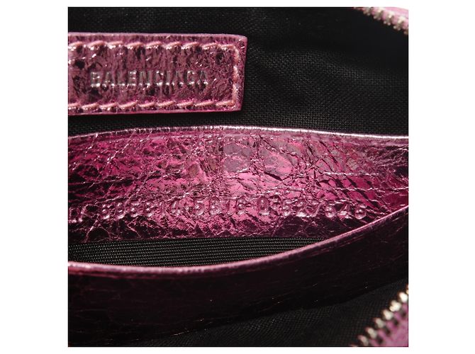 Borsa a Spalla Mini Le Cagole di Balenciaga Rosa Metallico - vista 10