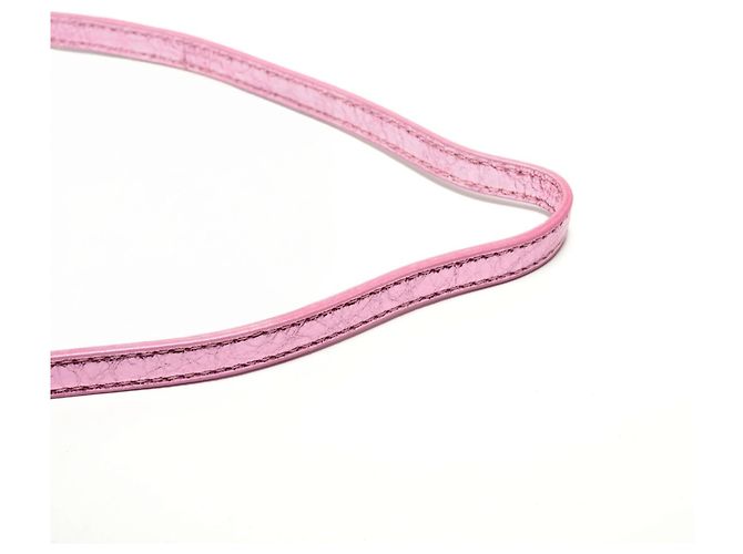Borsa a Spalla Mini Le Cagole di Balenciaga Rosa Metallico - vista 13