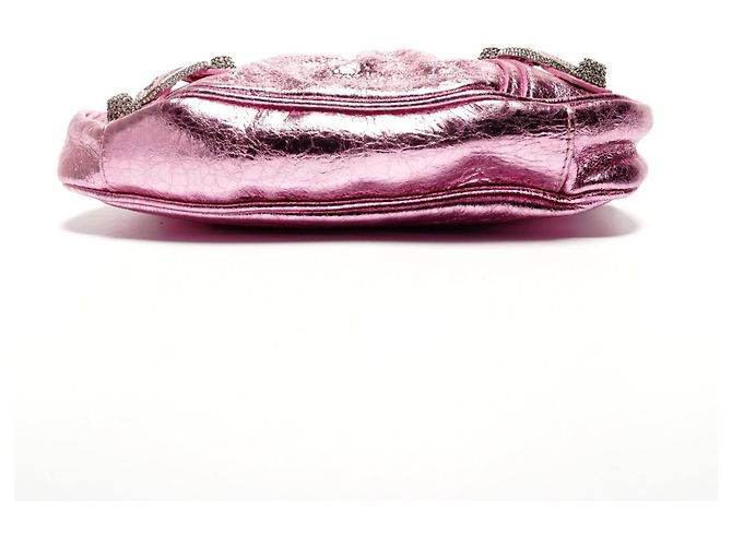 Borsa a Spalla Mini Le Cagole di Balenciaga Rosa Metallico - vista 7