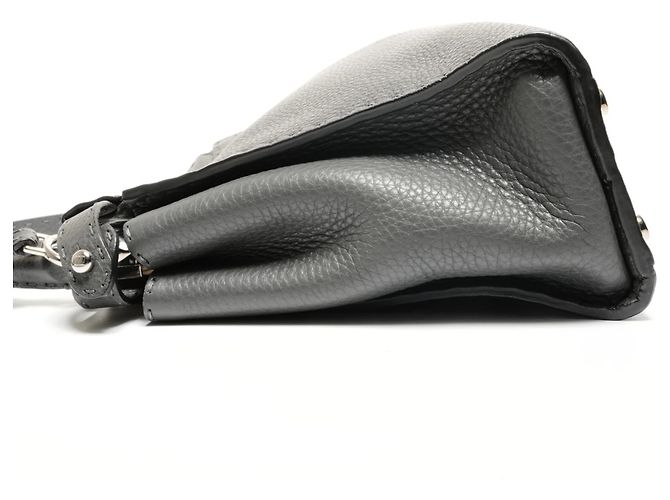 Fendi Peekaboo graue Lederhandtasche Braun - Ansicht 3