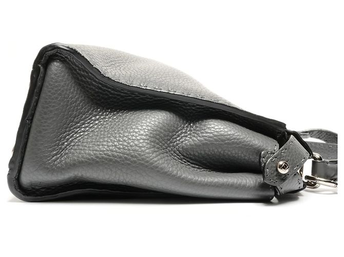 Fendi Peekaboo graue Lederhandtasche Braun - Ansicht 4