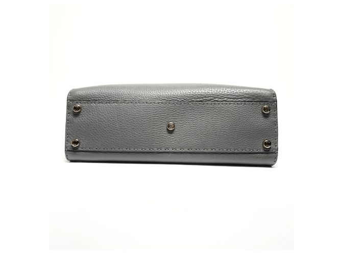 Fendi Peekaboo graue Lederhandtasche Braun - Ansicht 7