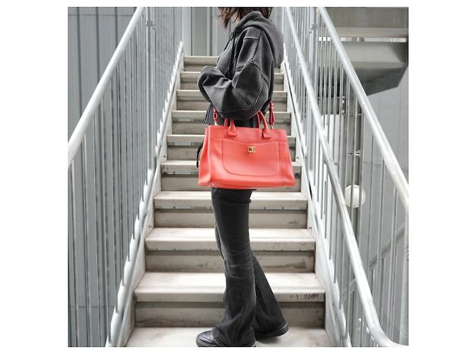 Borsa Chanel Neo Executive 2 in 1 Arancione - vista 17