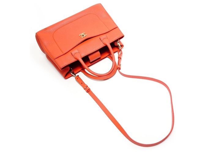 Borsa Chanel Neo Executive 2 in 1 Arancione - vista 8