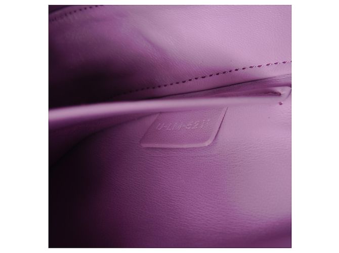 Céline Borsa a spalla Celine Triomphe in pelle di vitello rosa - vista 10