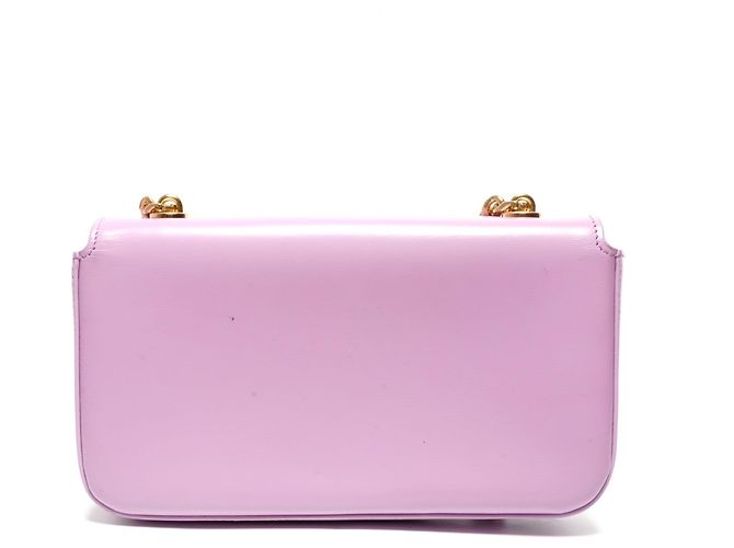 Céline Borsa a spalla Celine Triomphe in pelle di vitello rosa - vista 2